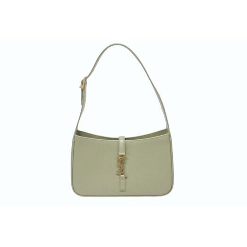 SAINT LAURENT PARIS LE Hobo Handbag green leather